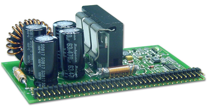 Switching regulator module with assembled heatsink - TUCHSCHERER ELEKTRONIK GMBH