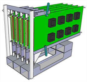 Schwenkbare Platinenhalterung für Sonderprüfeinrichtungen - TUCHSCHERER ELEKTRONIK GMBH