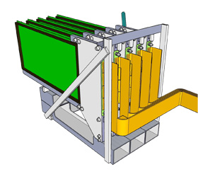 Schwenkbare Platinenhalterung für Sonderprüfeinrichtungen - TUCHSCHERER ELEKTRONIK GMBH