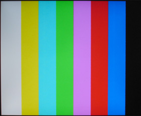 Bildschirmfoto Testbild 8 Farben