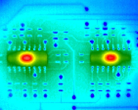 thermal image of board