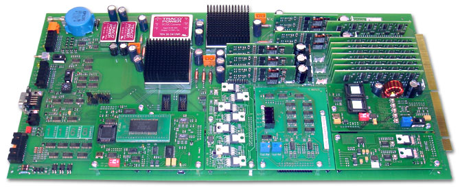 Universal HTOL-Treiberkarte mit Erweiterbarkeit durch Steckmodule Universal HTOL-Treiberkarte mit Erweiterbarkeit durch Steckmodule