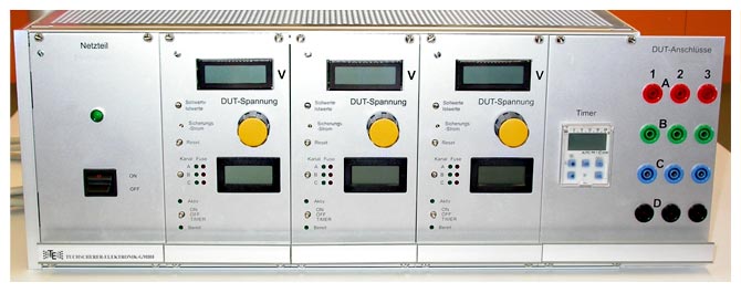 19 Zoll Baugruppe Vorderansicht von TUCHSCHERER ELEKTRONIK GMBH